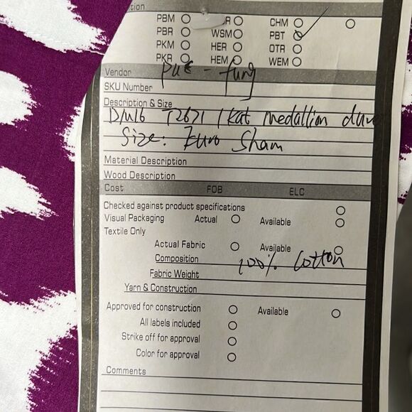 Pottery barn teen medallion duvet euro sham - Picture 5 of 6